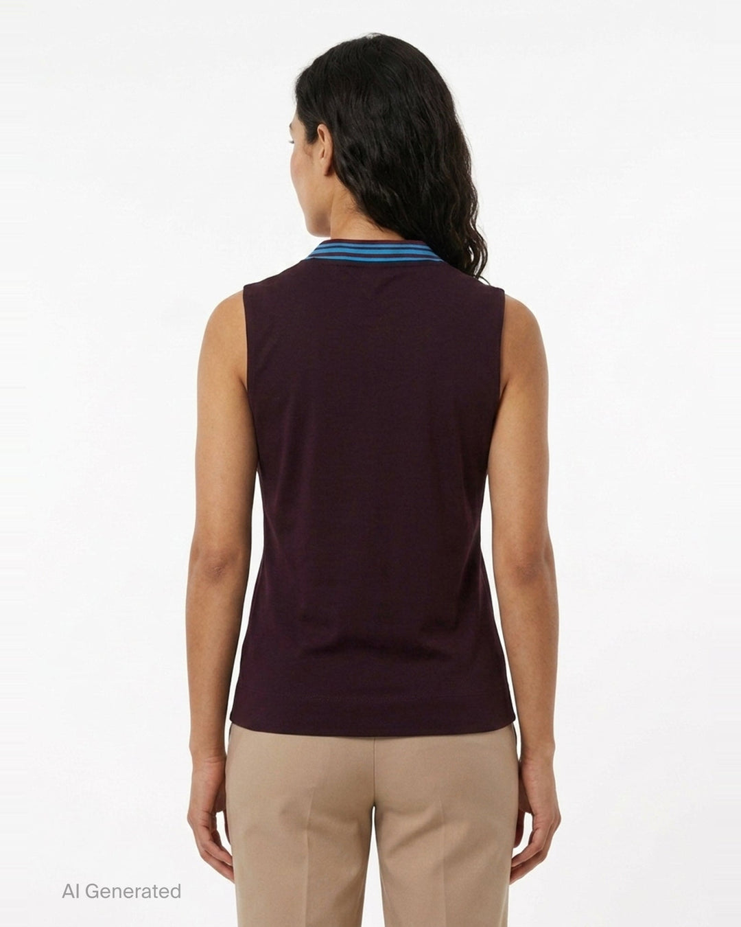 Contrast Stripe Heart Neck Tank | Dries Van Noten | Club21 - back