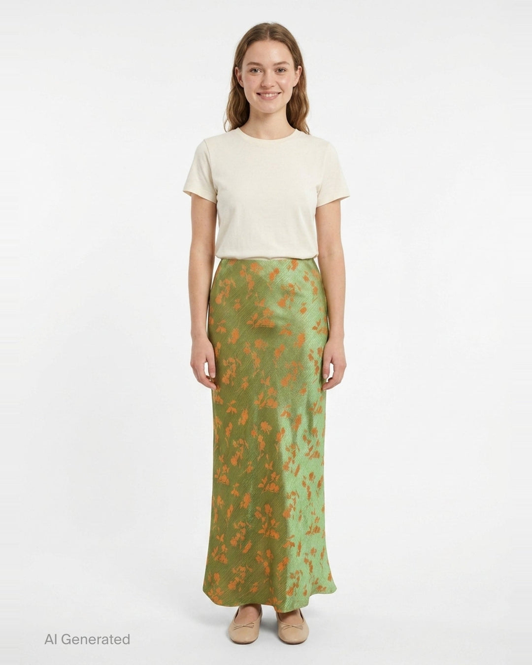 Floral Midi Bias Skirt | Dries Van Noten | Club21 - front