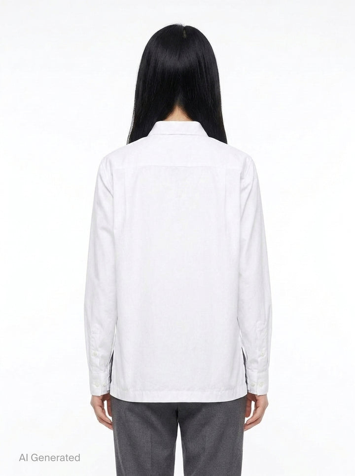 Loose-Fit Button Down Shirt | Dries Van Noten | Club21 - back