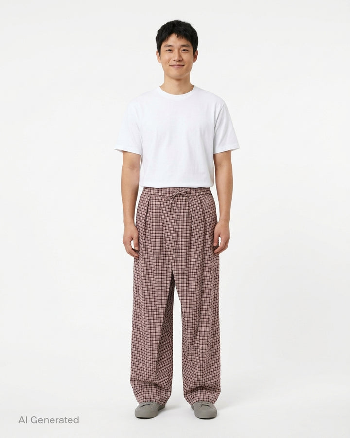 Loose Fit Draped Front Pyjama Pants | Dries Van Noten | Club21 - front