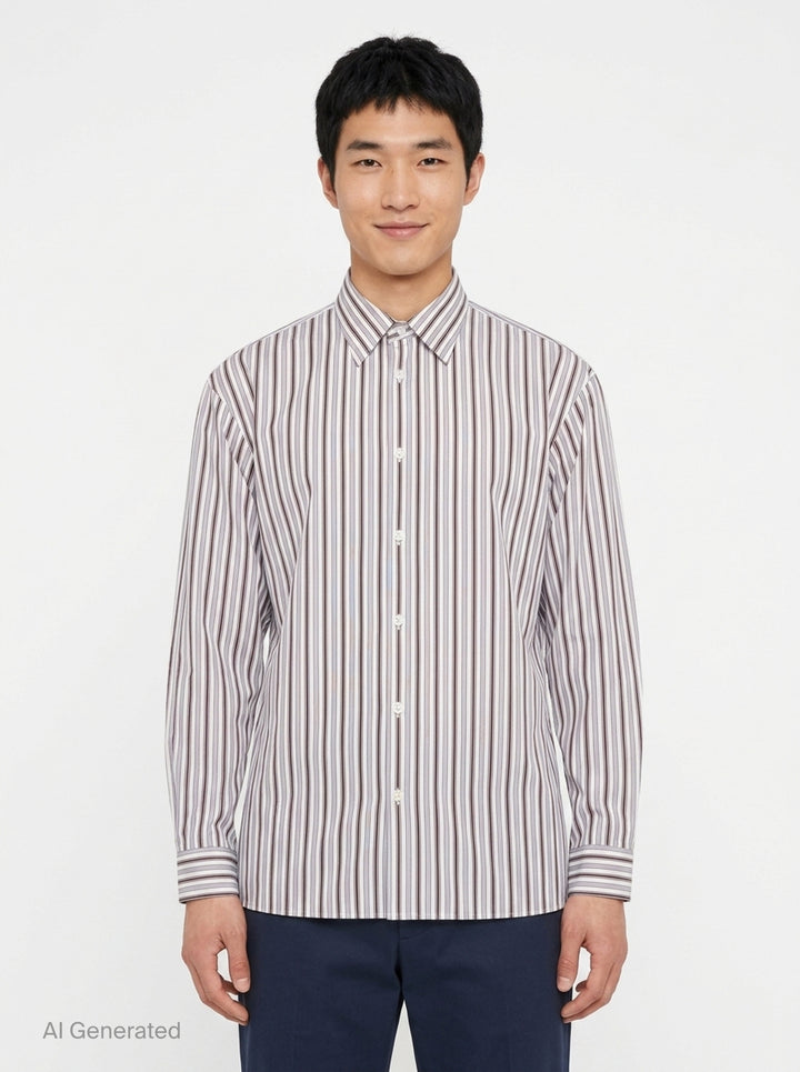 Loose Fit Long Sleeve Shirt | Dries Van Noten | Club21 - front
