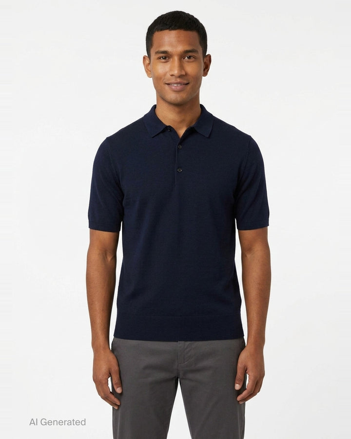 Normal Fit Short Sleeve Polo | Dries Van Noten | Club21 - front