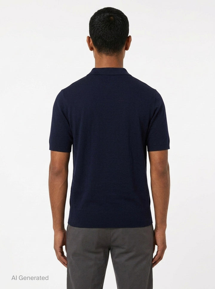 Normal Fit Short Sleeve Polo | Dries Van Noten | Club21 - back