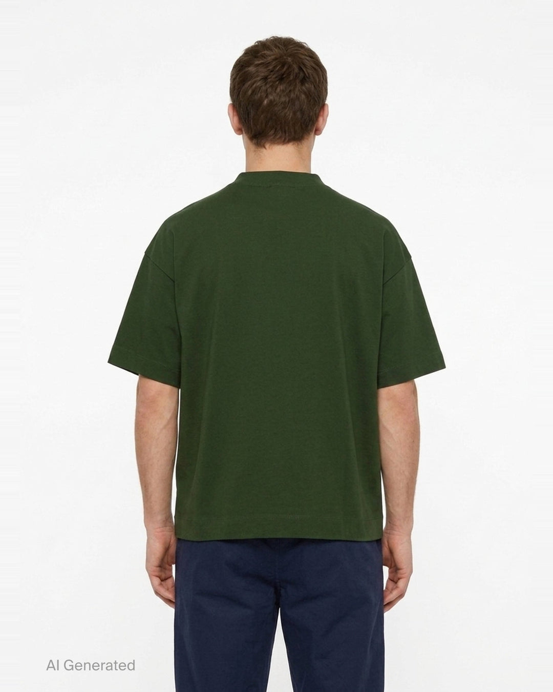 Oversized Mock Neck Tee | Dries Van Noten | Club21 - back