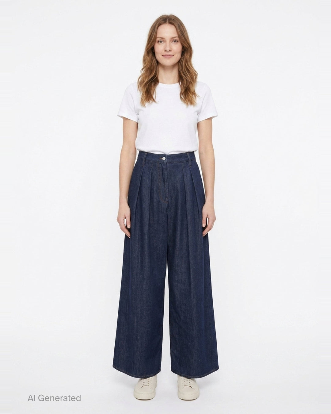 Pleated Wide-Leg Jeans | Dries Van Noten | Club21 - front