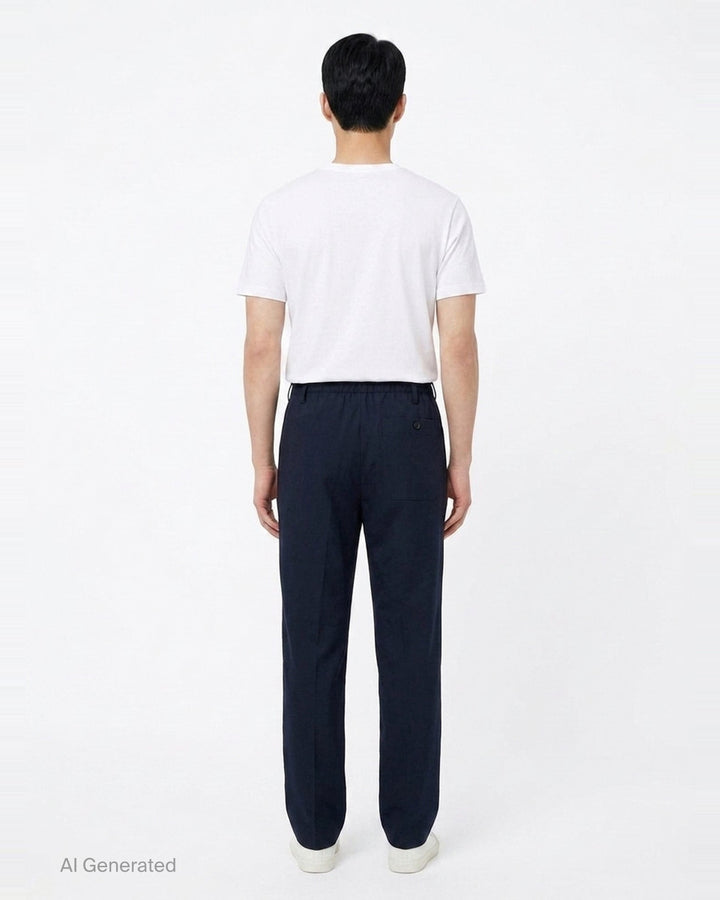 Regular Fit Straight Fuller Leg Pants | Dries Van Noten | Club21 - back