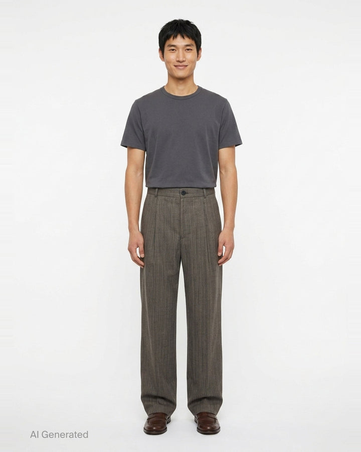 Regular Fit Straight Leg Pants | Dries Van Noten | Club21 - front