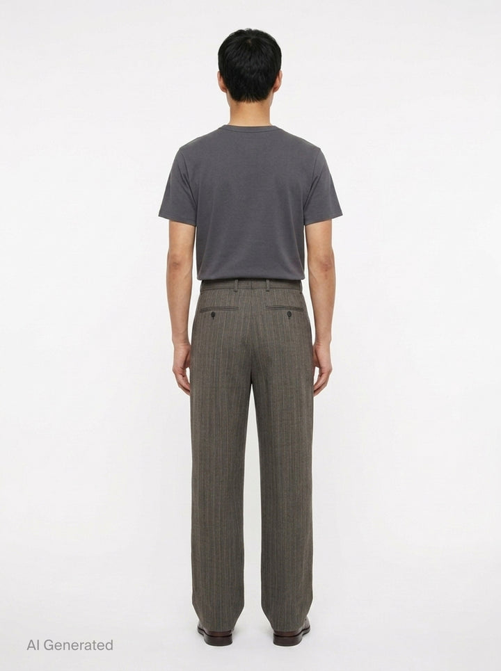 Regular Fit Straight Leg Pants | Dries Van Noten | Club21 - back