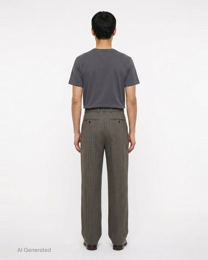 Regular Fit Straight Leg Pants | Dries Van Noten | Club21 - back