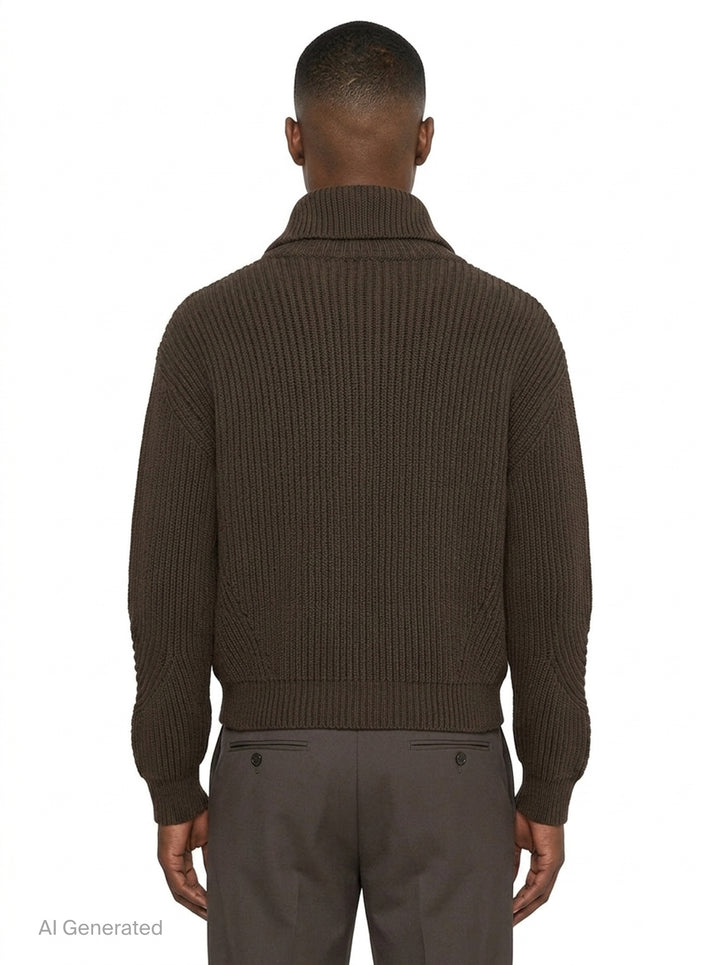 Ribbed Half-Button Sweater | Dries Van Noten | Club21 - back