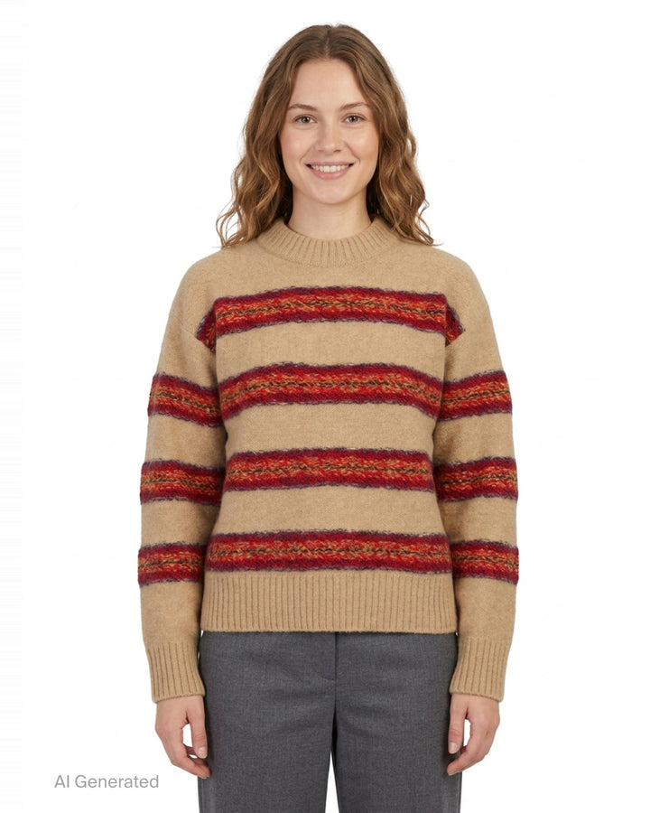 Striped Knit Sweater | Dries Van Noten | Club21 - front