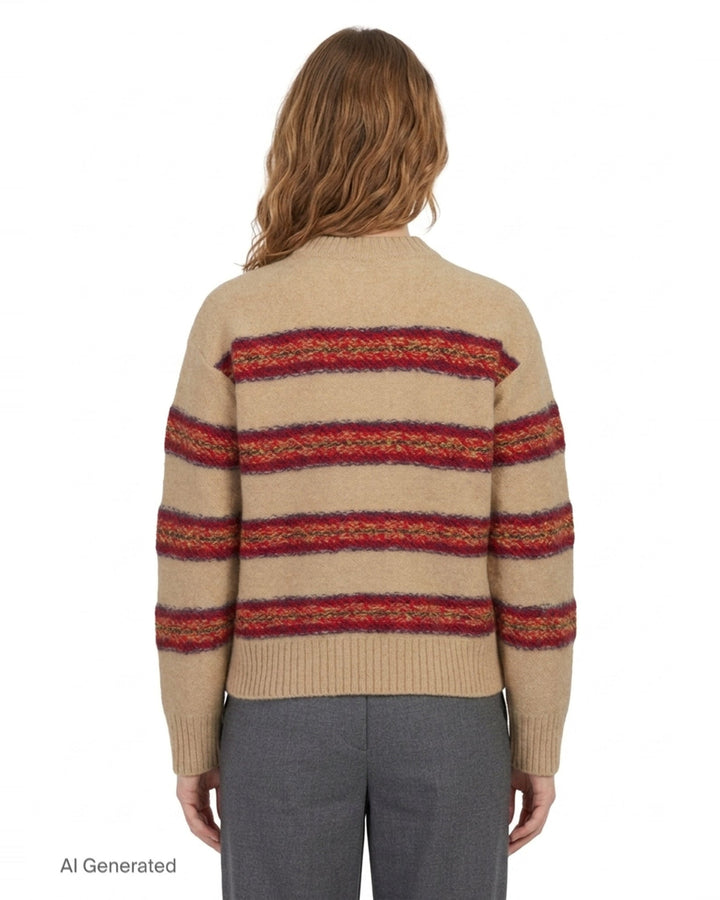 Striped Knit Sweater | Dries Van Noten | Club21 - back