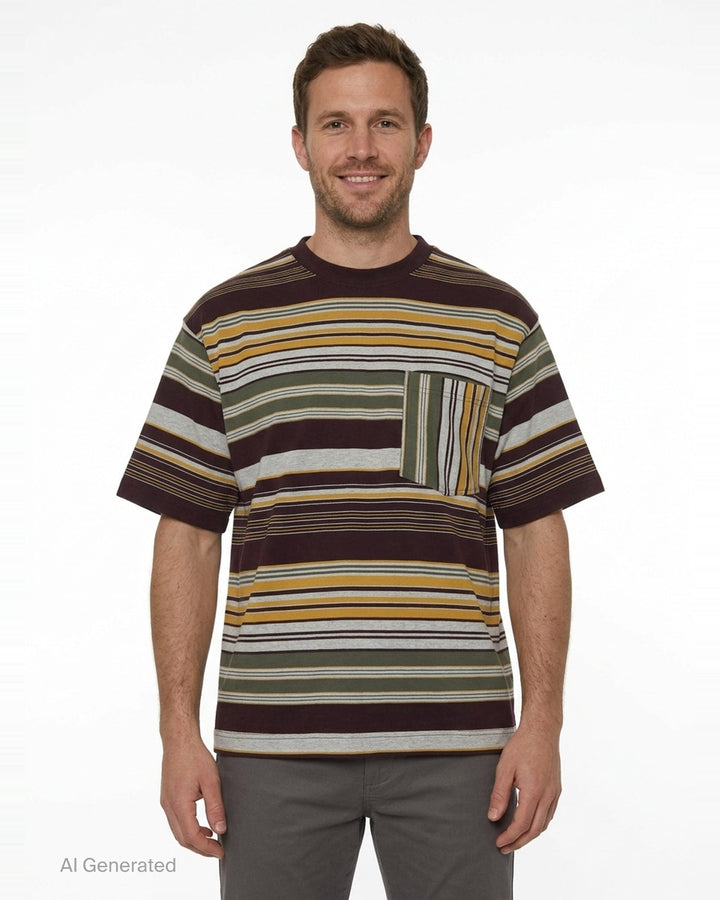 Striped Pocket T-Shirt | Dries Van Noten | Club21 - front