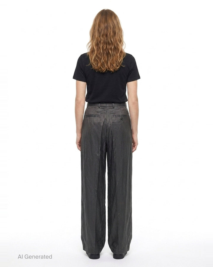 Wide Leg Casual Pants | Dries Van Noten | Club21 - back