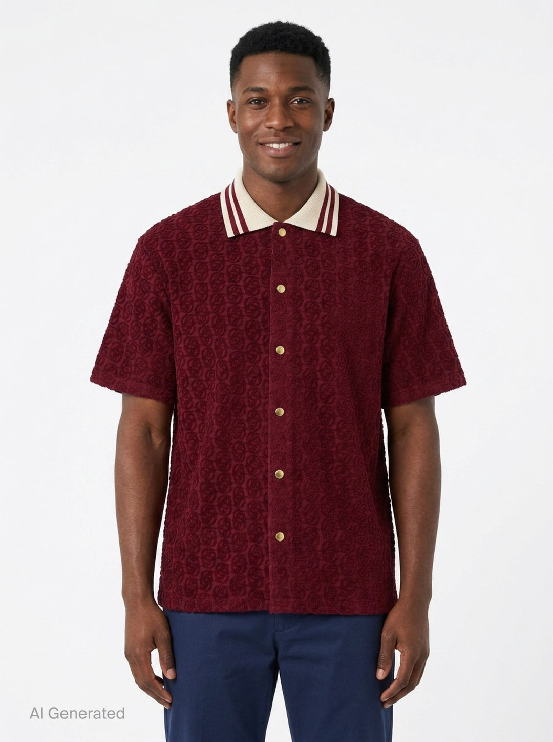 Monogram Short Sleeve Shirt | Drôle de Monsieur | Club21 - front