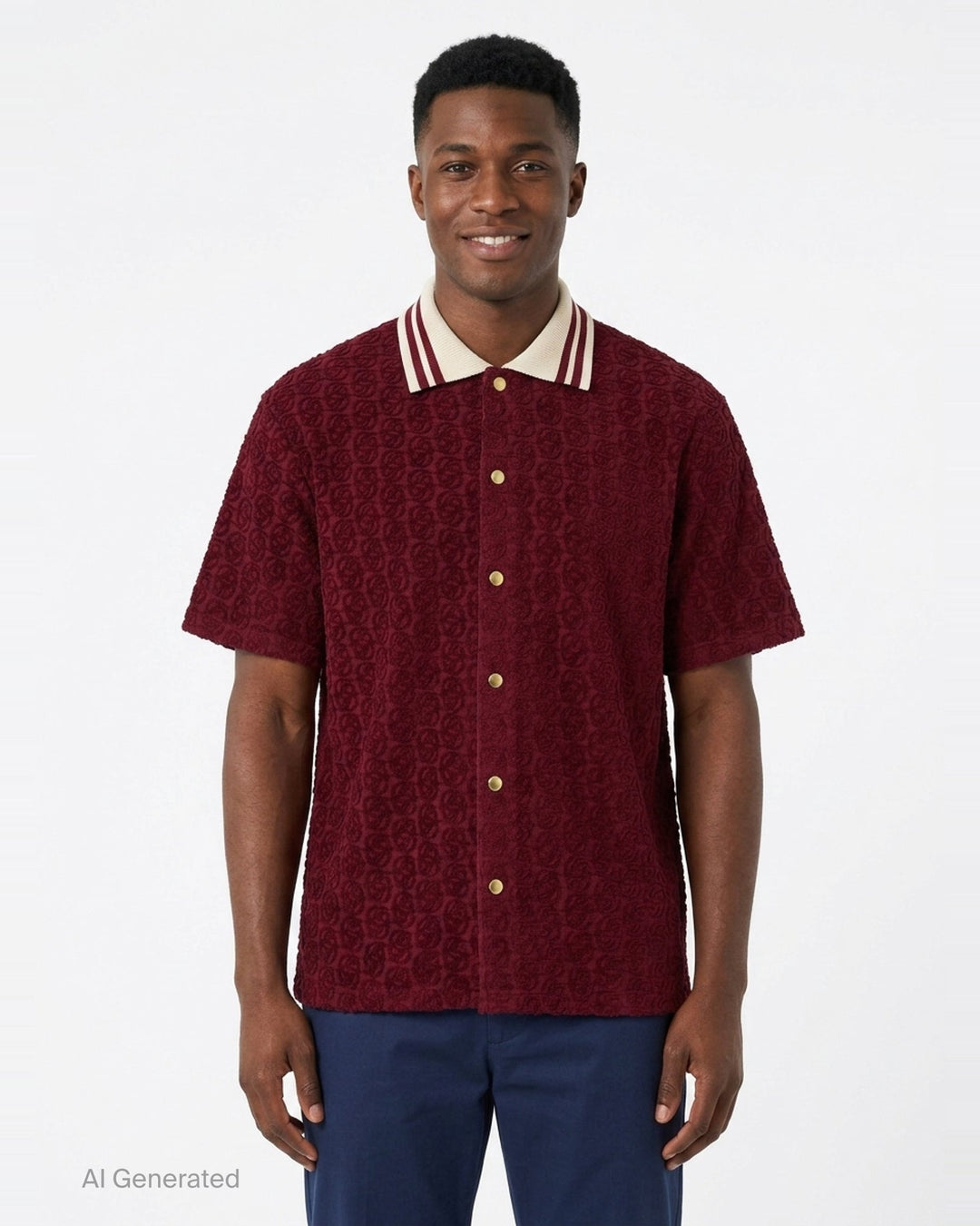 Monogram Short Sleeve Shirt | Drôle de Monsieur | Club21 - front