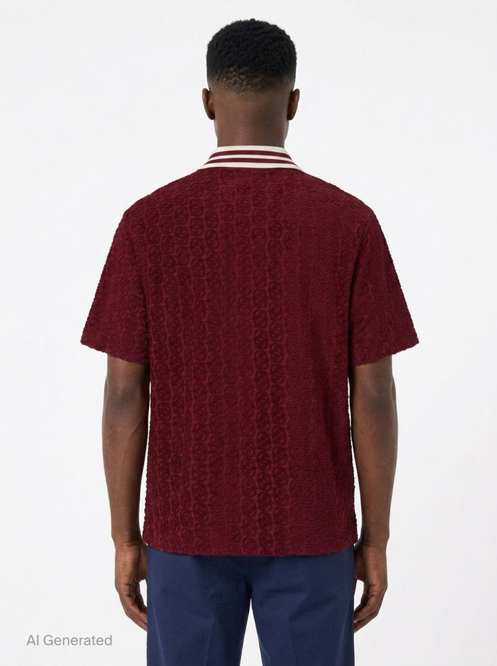 Monogram Short Sleeve Shirt | Drôle de Monsieur | Club21 - back
