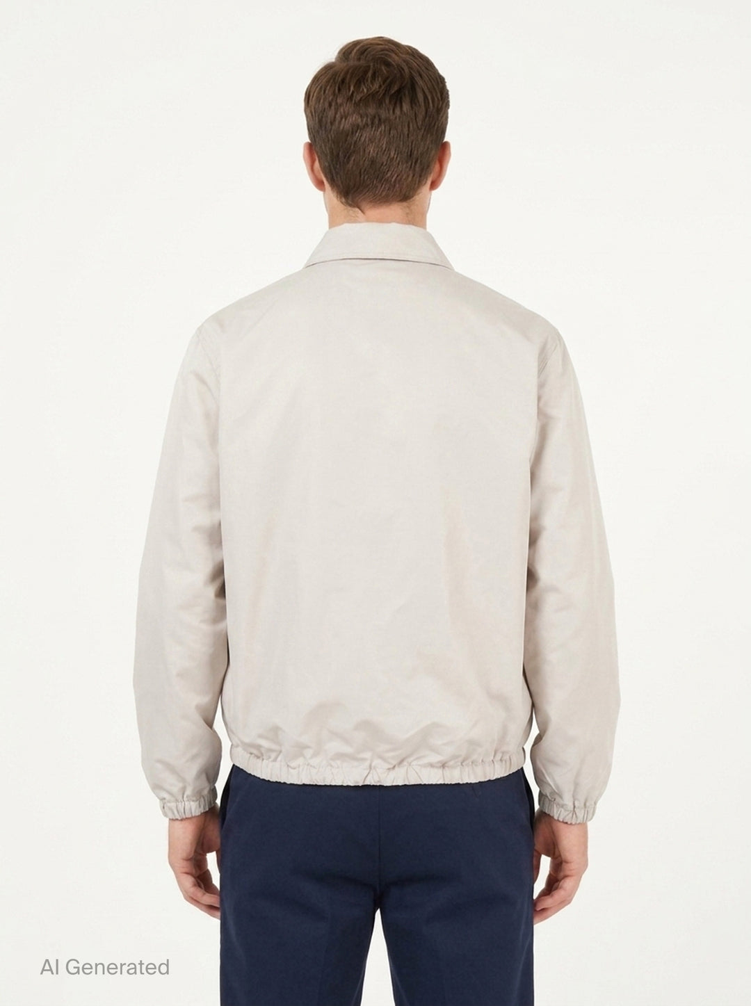 Slogan Nylon Blouson Jacket | Drôle de Monsieur | Club21 - back