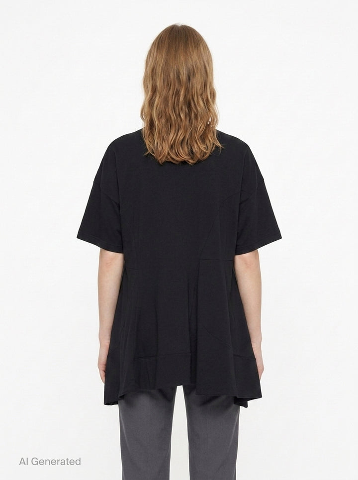 Asymmetric 3D T-Shirt | Enfold | Club21 - back