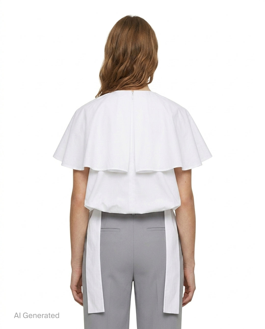 Big Collar Layered Blouse | Enfold | Club21 - back