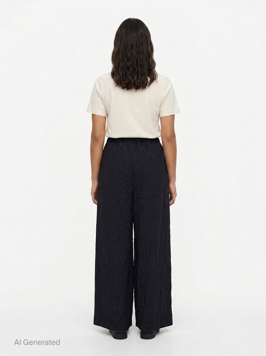 Black Volume Wide Trousers | Enfold | Club21 - back