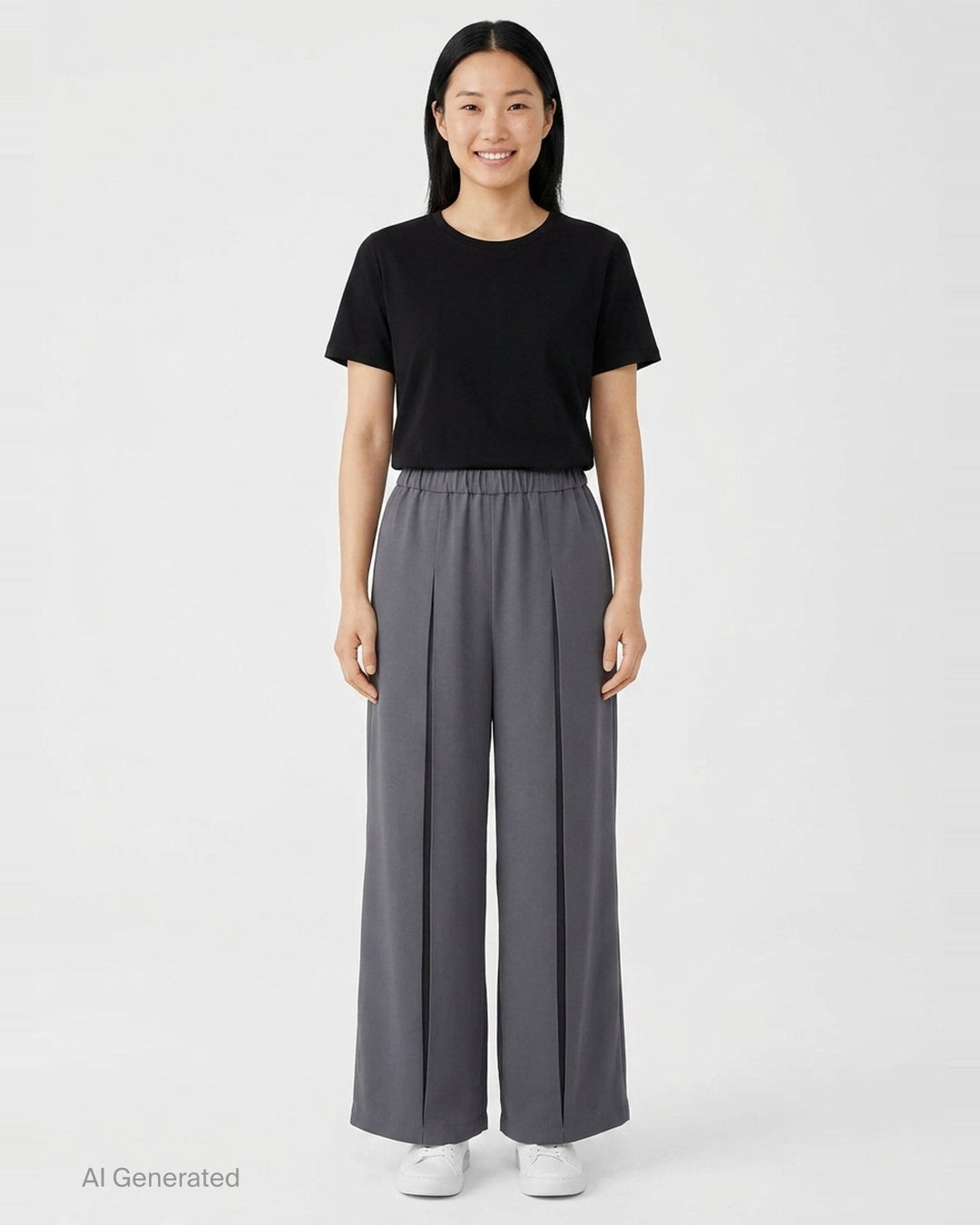 Box Pleated Wide Trousers | Enfold | Club21 - front