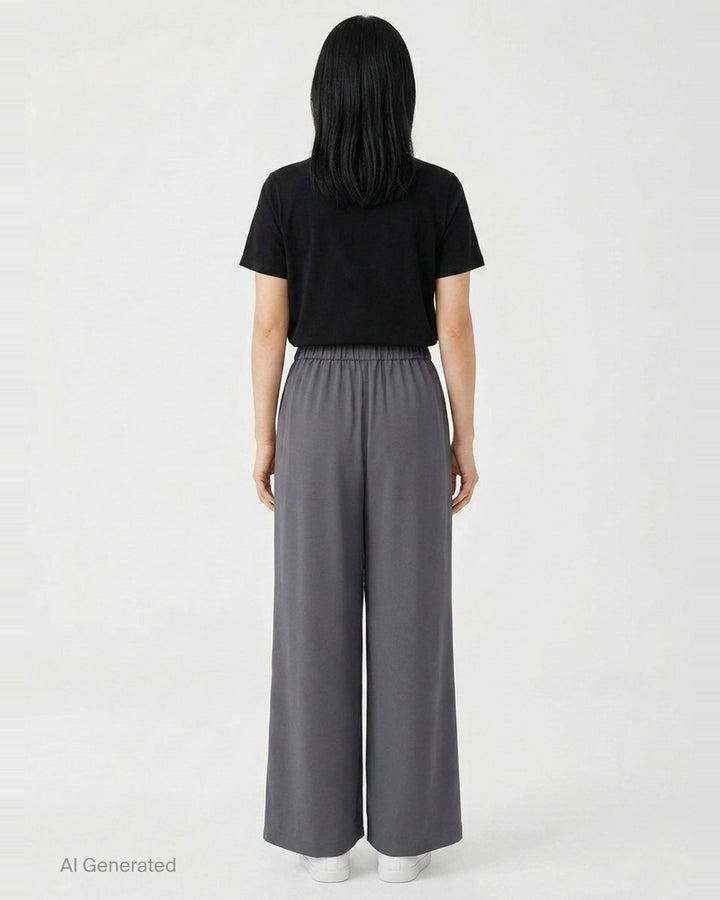 Box Pleated Wide Trousers | Enfold | Club21 - back