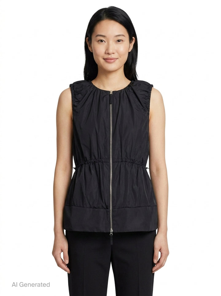 Gathered Sleeveless Vest | Enfold | Club21 - front