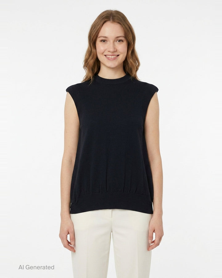 Knit Curve Vest | Enfold | Club21 - front