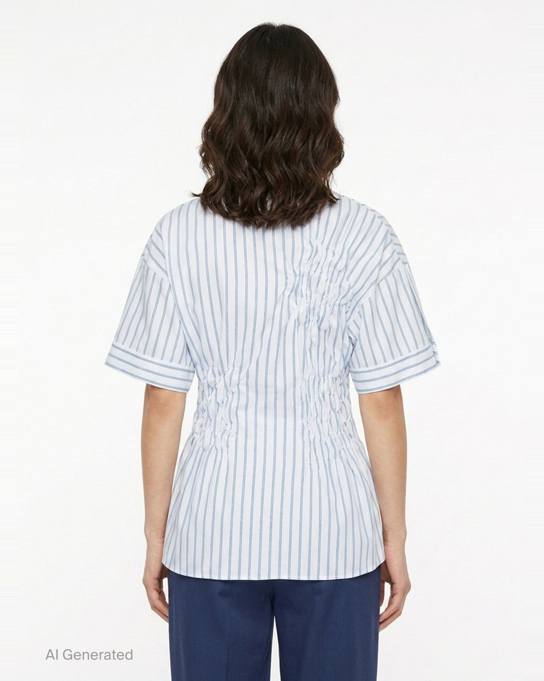 Striped Shirring Shirt | Enfold | Club21 - back
