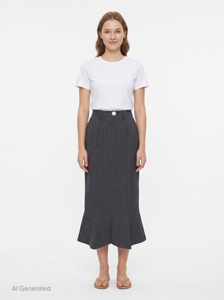 Striped Umbrella Hem Skirt | Enfold | Club21 - front