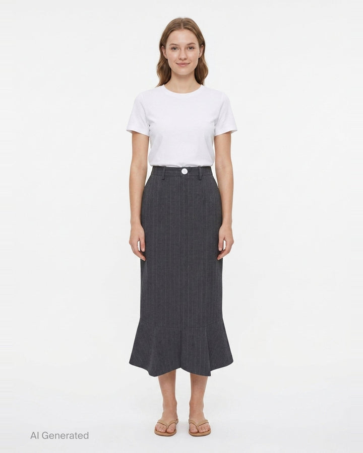 Striped Umbrella Hem Skirt | Enfold | Club21 - front