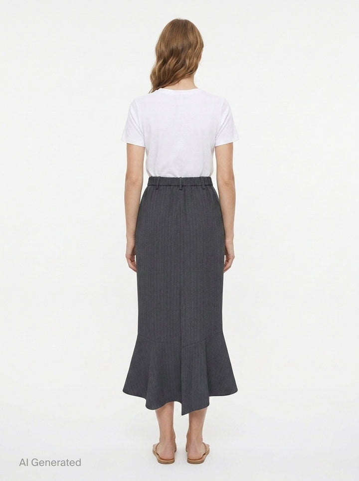 Striped Umbrella Hem Skirt | Enfold | Club21 - back