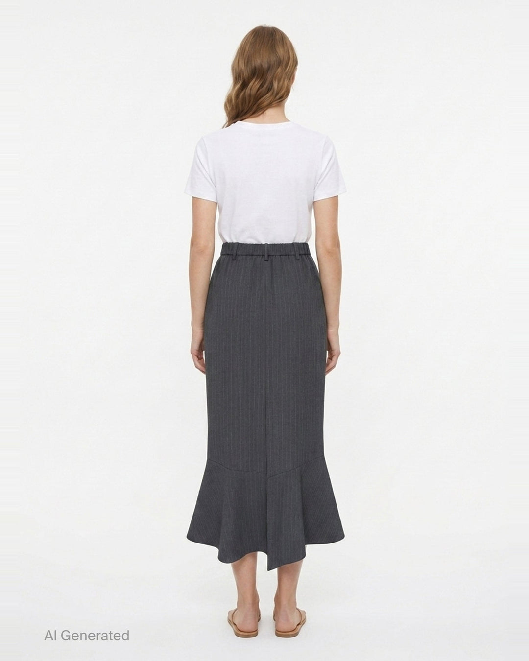 Striped Umbrella Hem Skirt | Enfold | Club21 - back