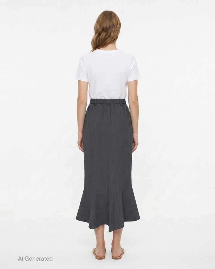 Striped Umbrella Hem Skirt | Enfold | Club21 - back
