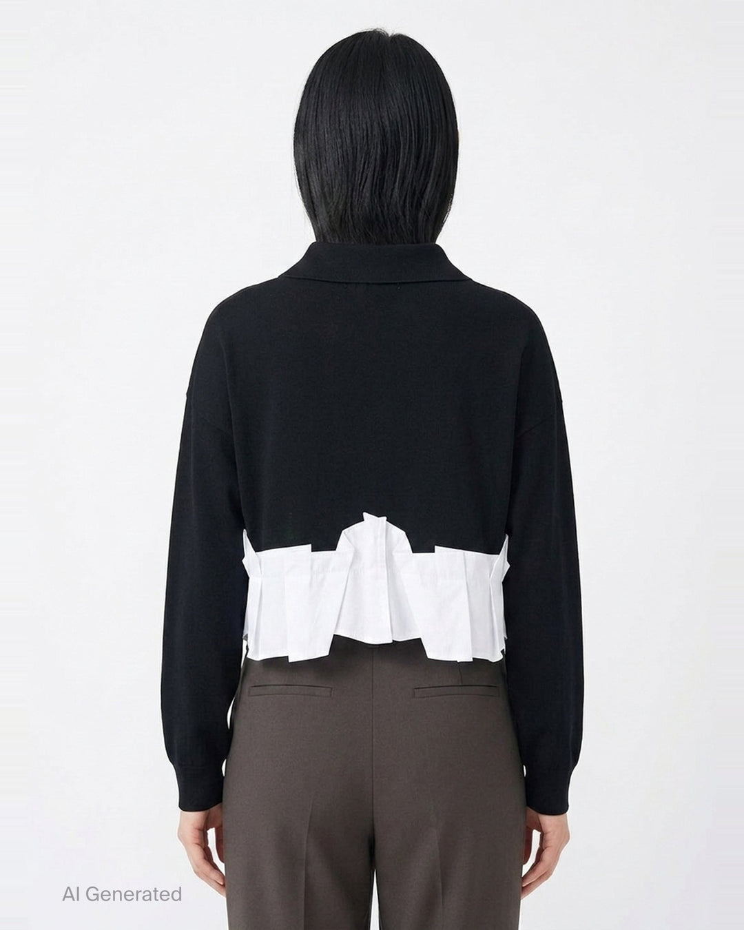Tucked Docked Hem Cardigan | Enfold | Club21 - back