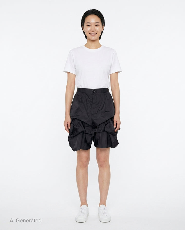 Twisted Ruched Shorts | Enfold | Club21 - front