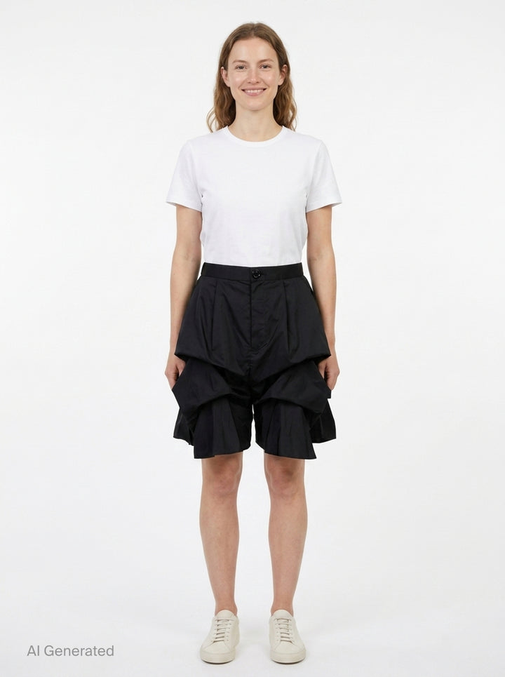 Twisted Ruffle Shorts | Enfold | Club21 - front