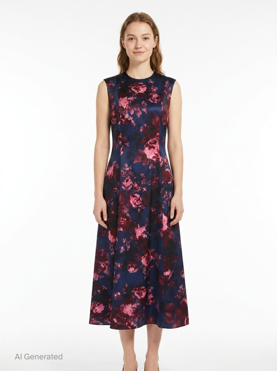Duchess Sleeveless Midi Dress | Erdem | Club21 - front