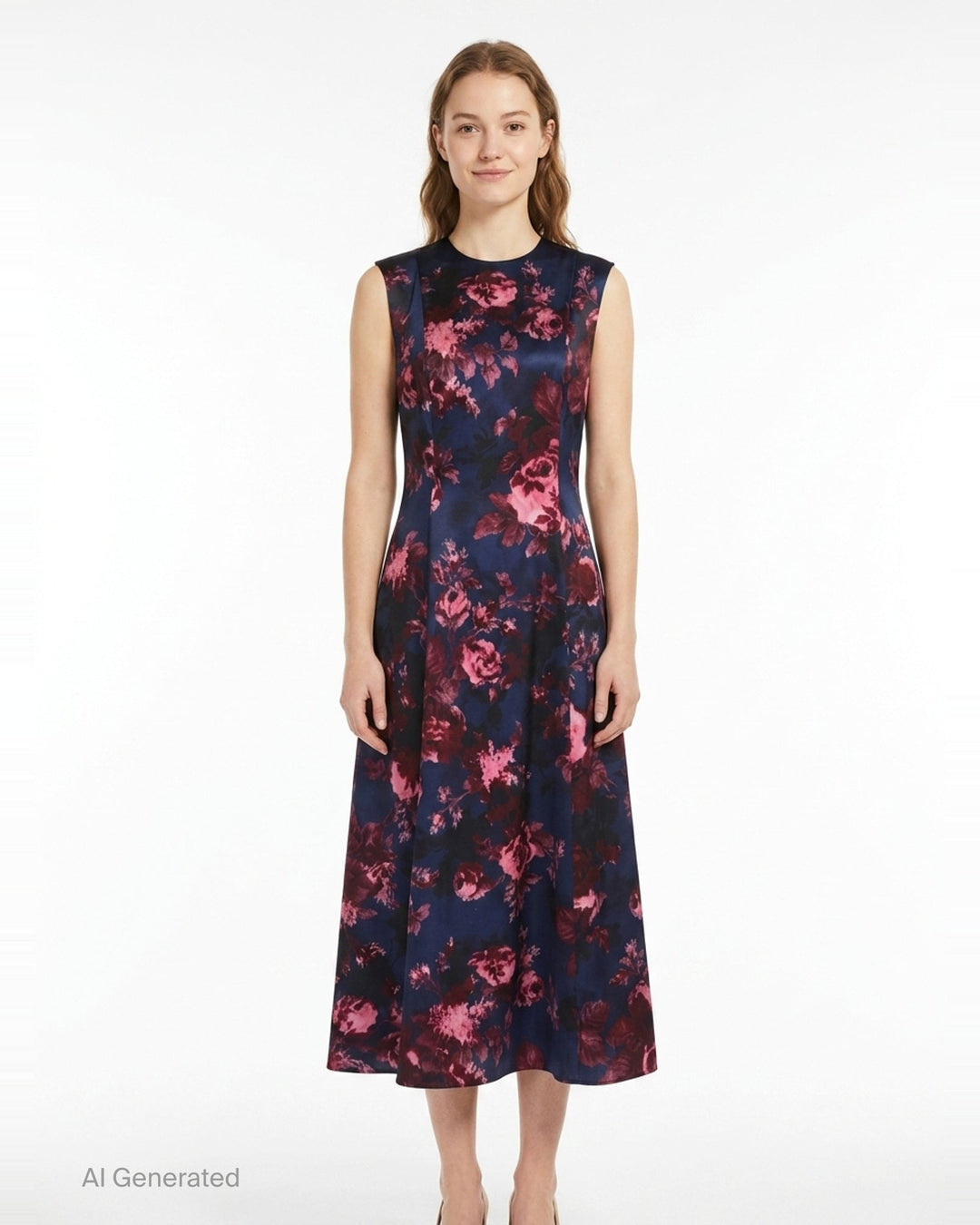 Duchess Sleeveless Midi Dress | Erdem | Club21 - front