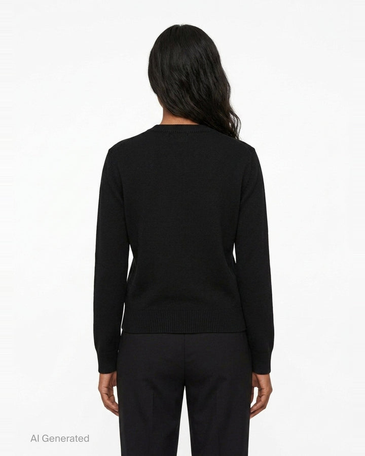 Embellished Merino Wool Cardigan | Erdem | Club21 - back