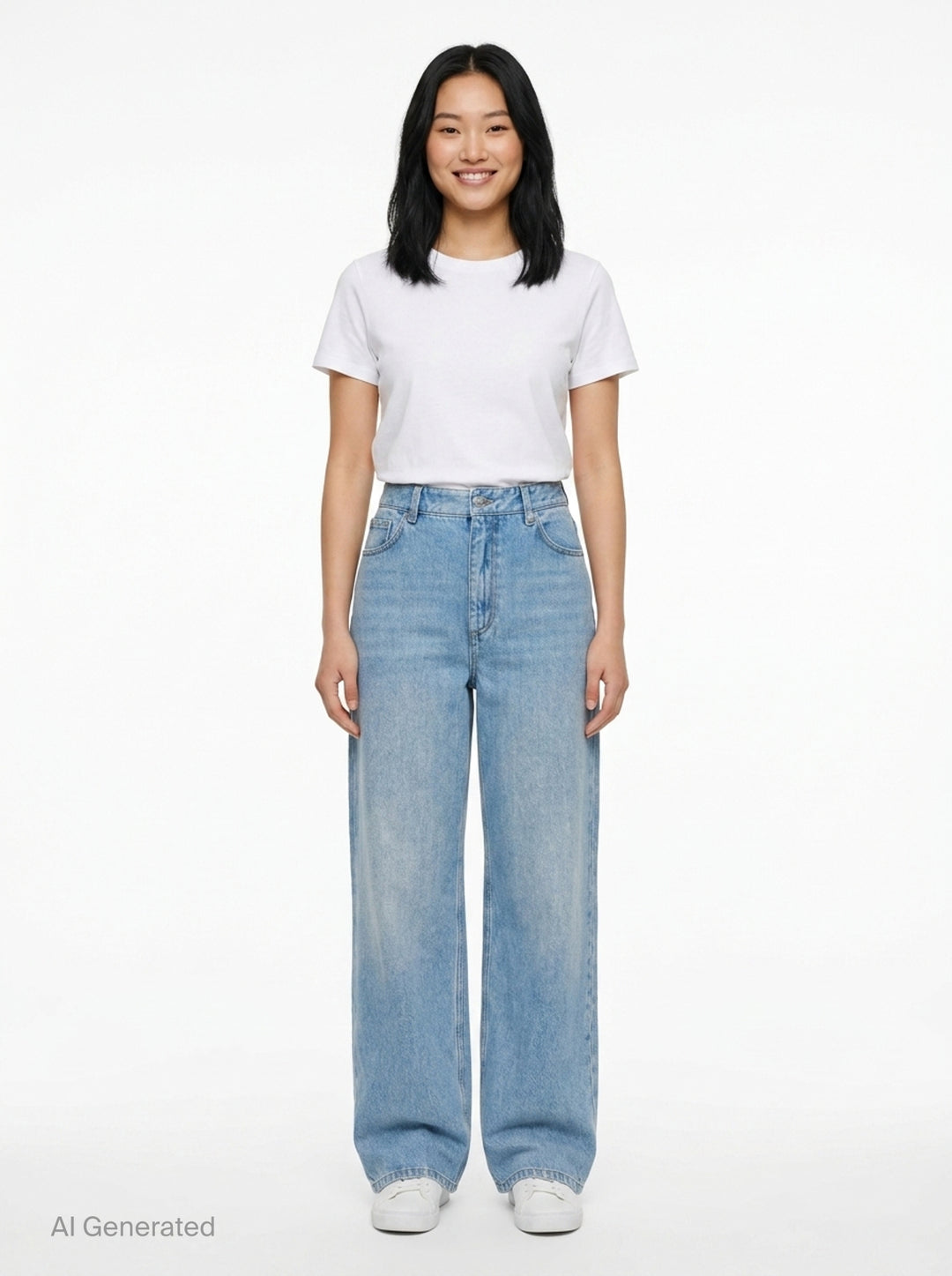 Embroidered Denim Straight Jeans | Erdem | Club21 - front
