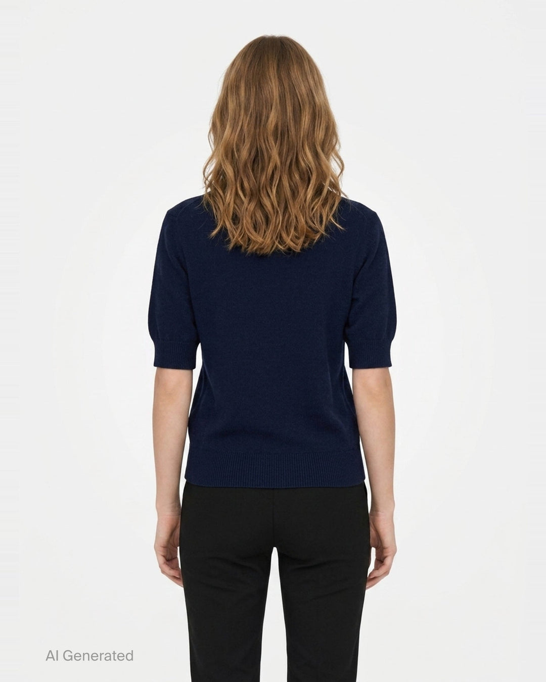 Fine Alpaca Blend Short Sleeve Knit | Erdem | Club21 - back