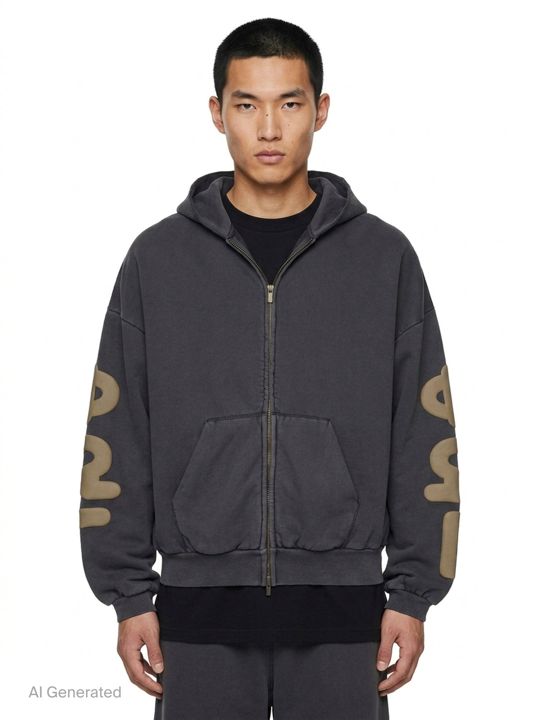 90s Zip-Up Hoodie | Fear of God Essentials | Club21 - front