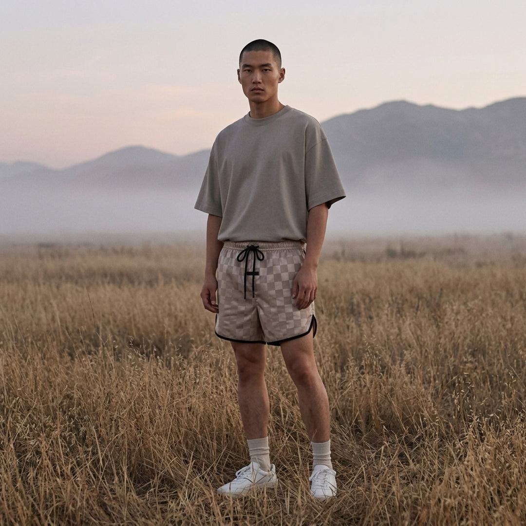 Checkered Gym Shorts | Fear of God Essentials | Club21 - lifestyle