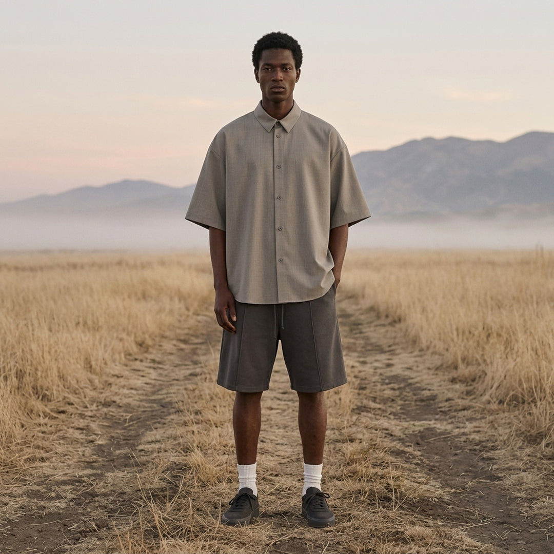 Short Sleeve Button Up Shirt | Fear of God Essentials | Club21 - lifestyle
