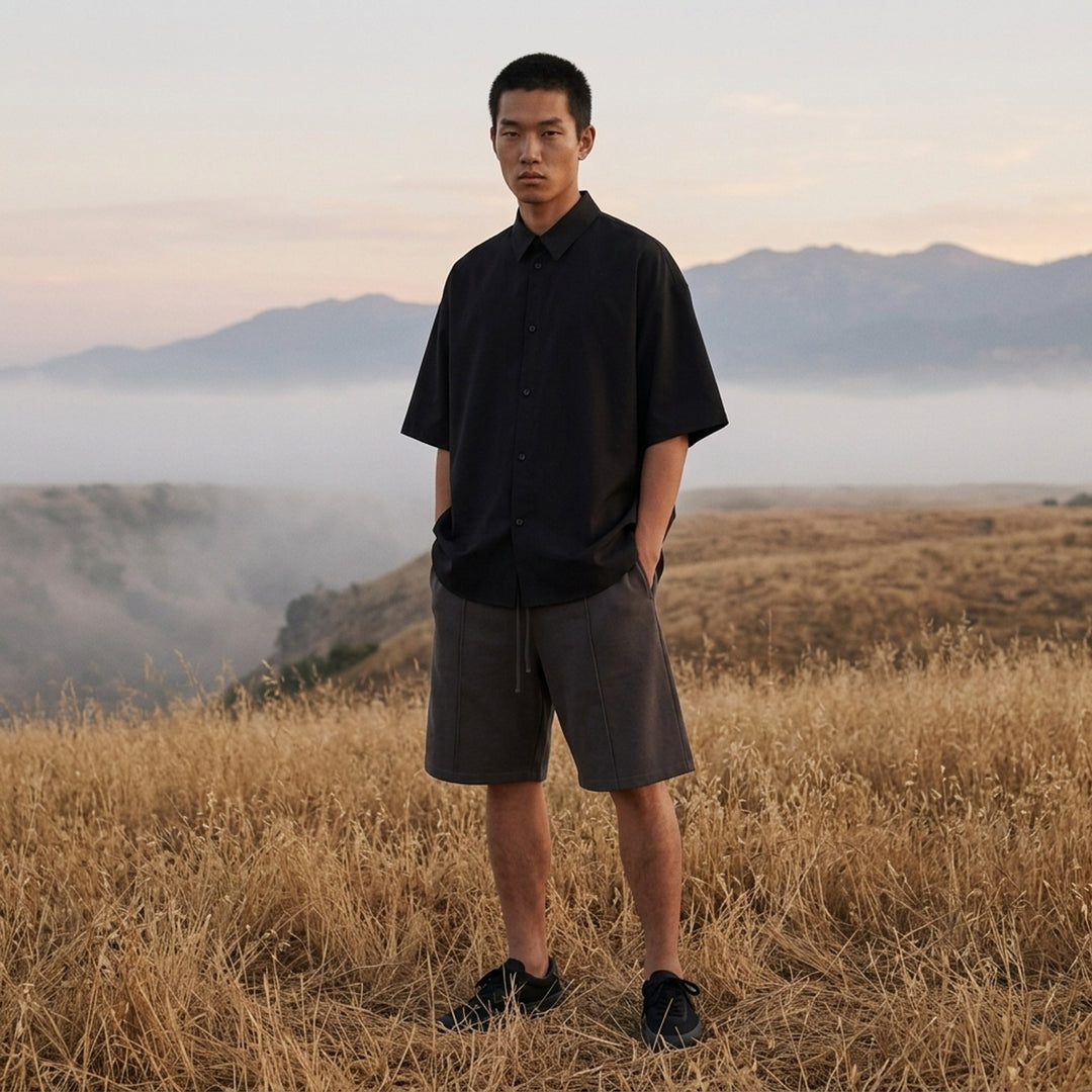 Short Sleeve Button Up Shirt | Fear of God Essentials | Club21 - lifestyle