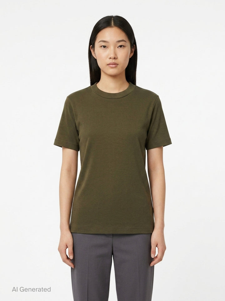 Soft Rib Fitted T-Shirt | Fear of God Essentials | Club21 - front