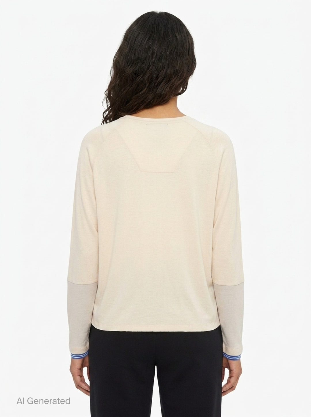 Layered Long Sleeve Tee | Fritur | Club21 - back