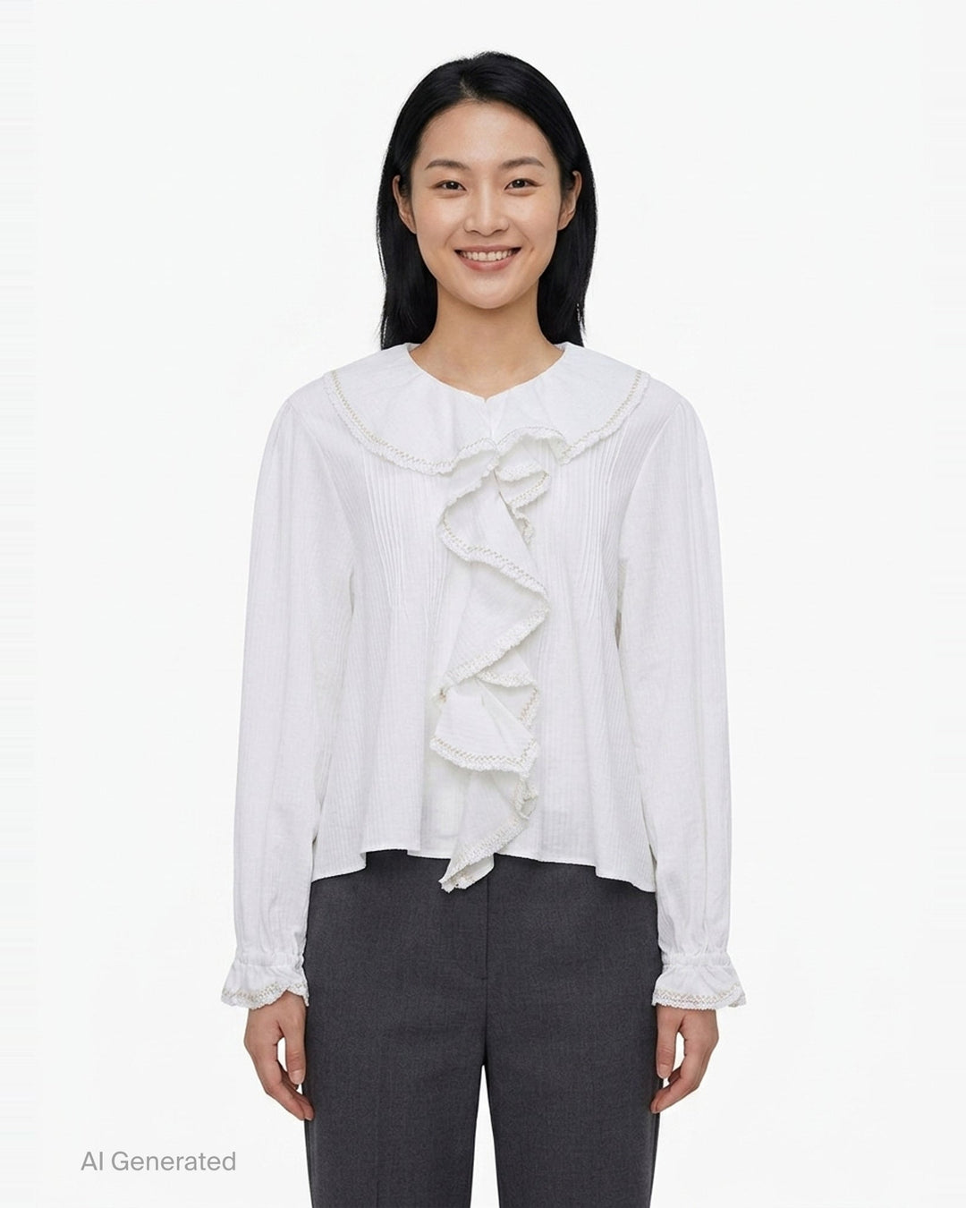 Vivi Frill Blouse | Fritur | Club21 - front